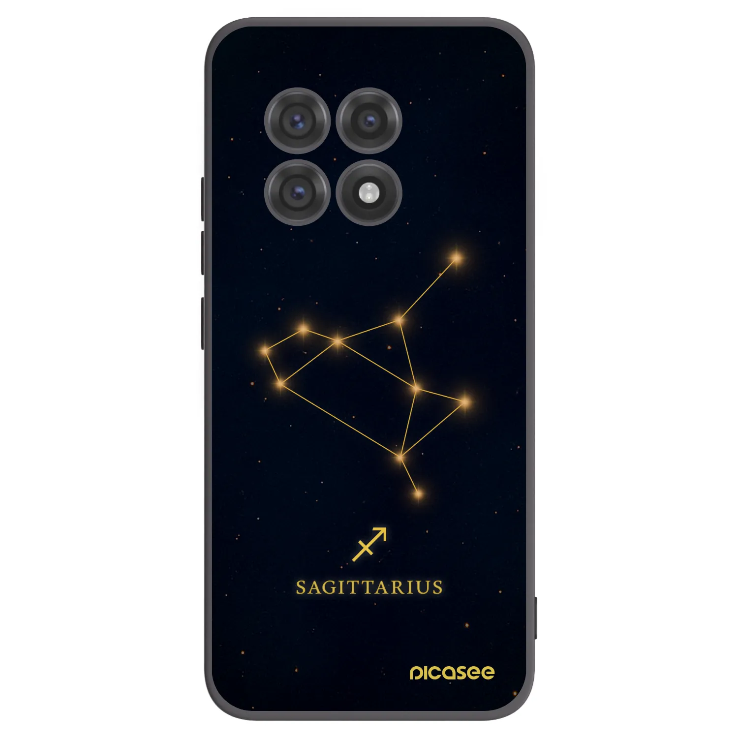 Picasee Μαύρη θήκη σιλικόνης για OnePlus 13R 5G - SAGITTARIUS