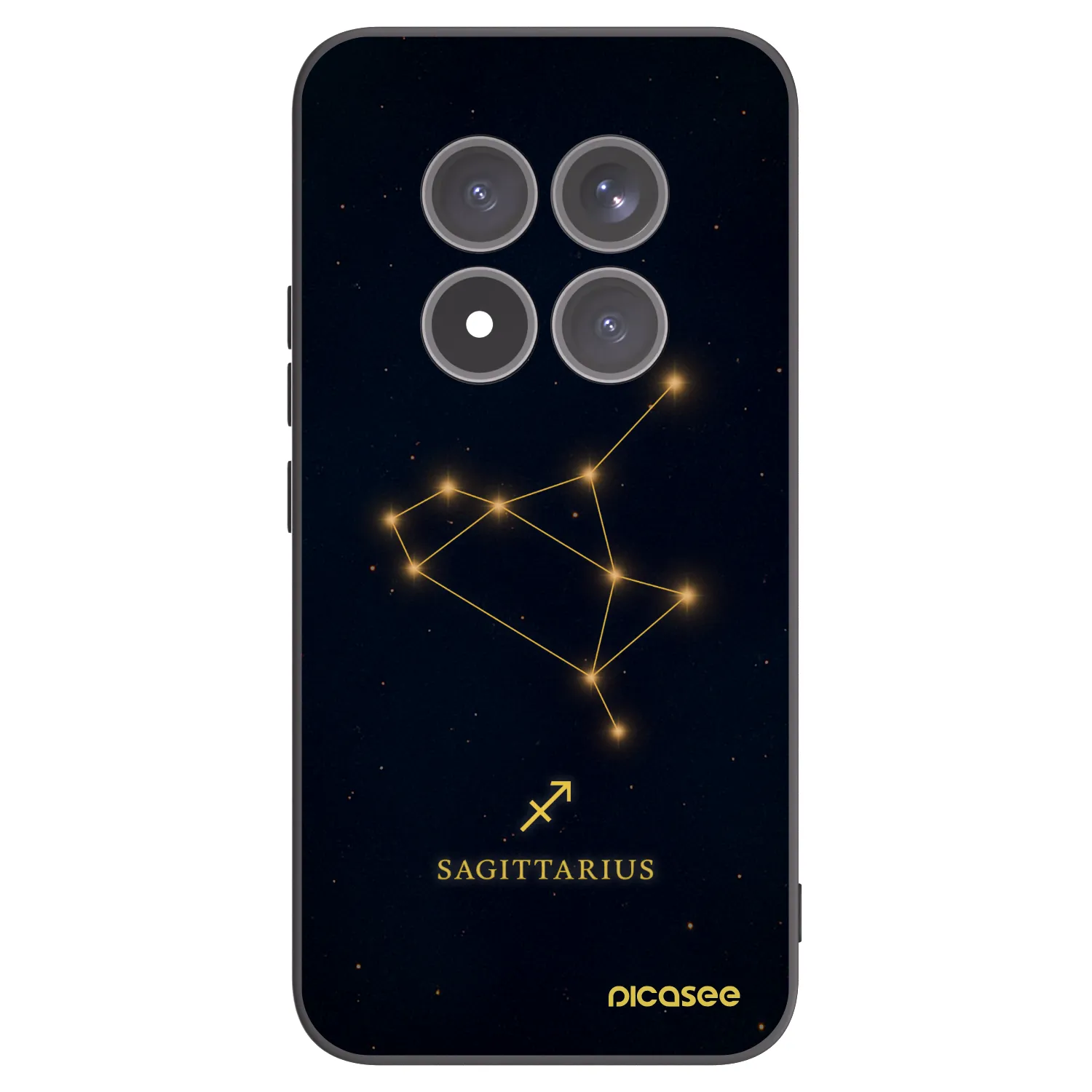 Picasee Μαύρη θήκη σιλικόνης για Xiaomi Redmi Note 15 Pro+ - SAGITTARIUS