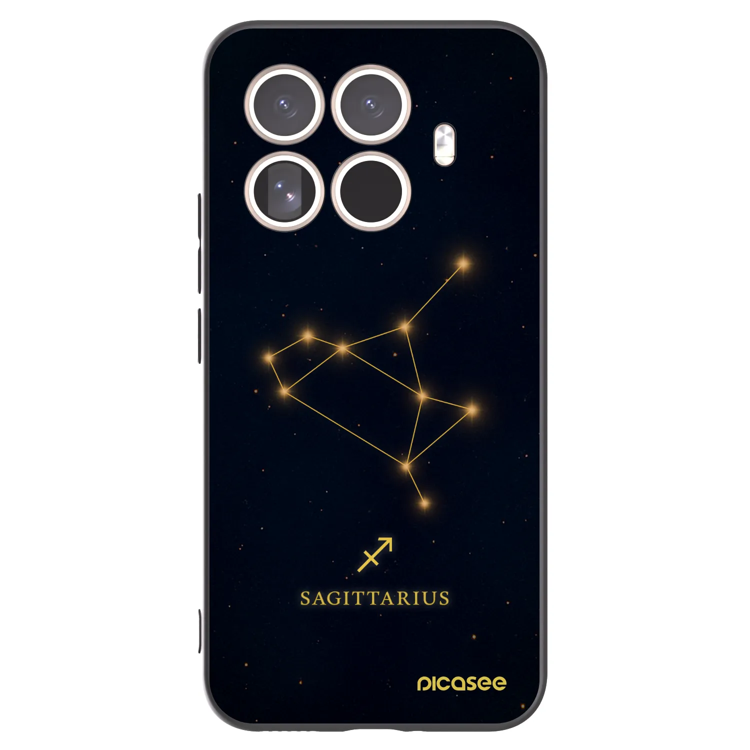Picasee Μαύρη θήκη σιλικόνης για Xiaomi 15T Pro - SAGITTARIUS