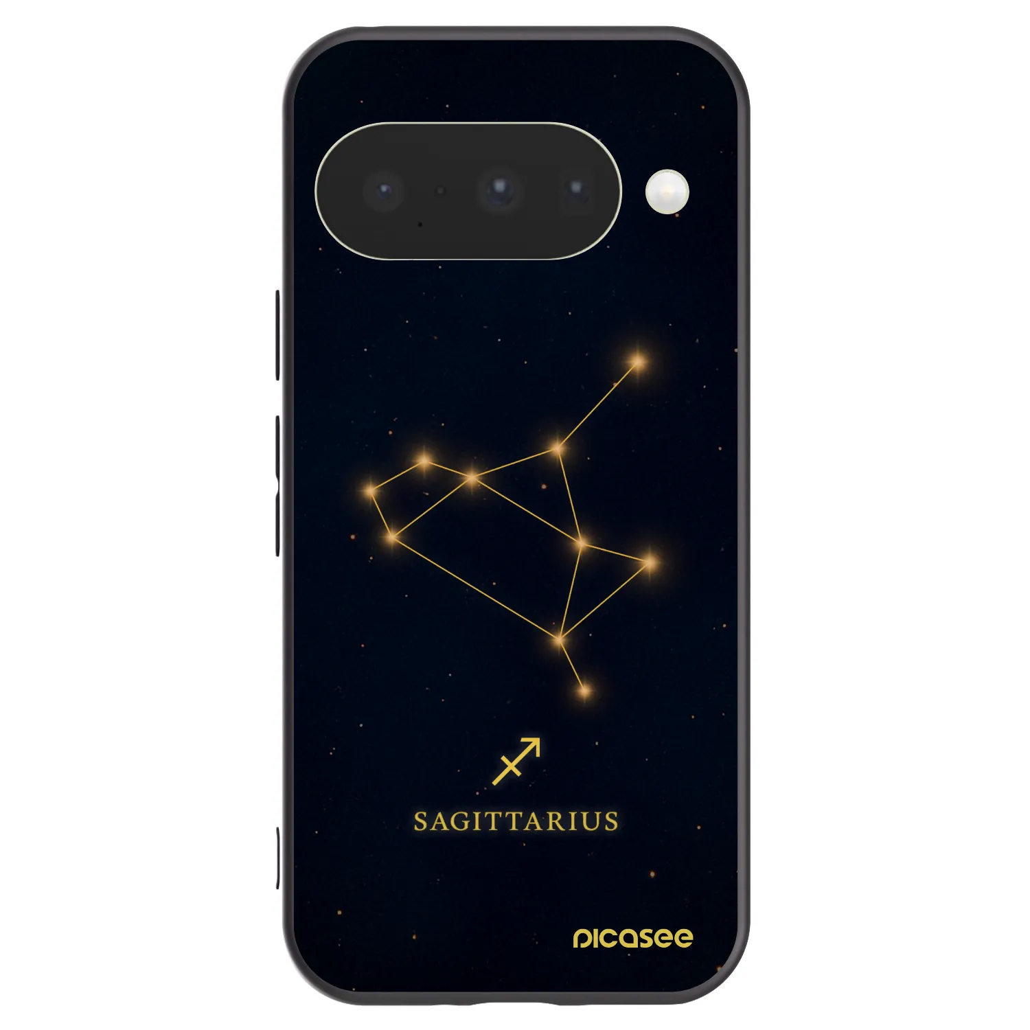 Picasee Μαύρη θήκη σιλικόνης για Google Pixel 10 - SAGITTARIUS