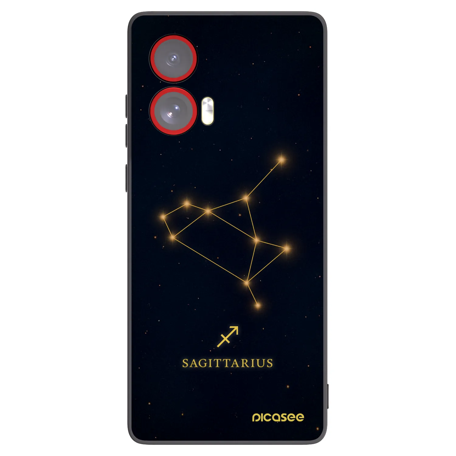 Picasee Μαύρη θήκη σιλικόνης για Motorola Edge 50 Fusion - SAGITTARIUS