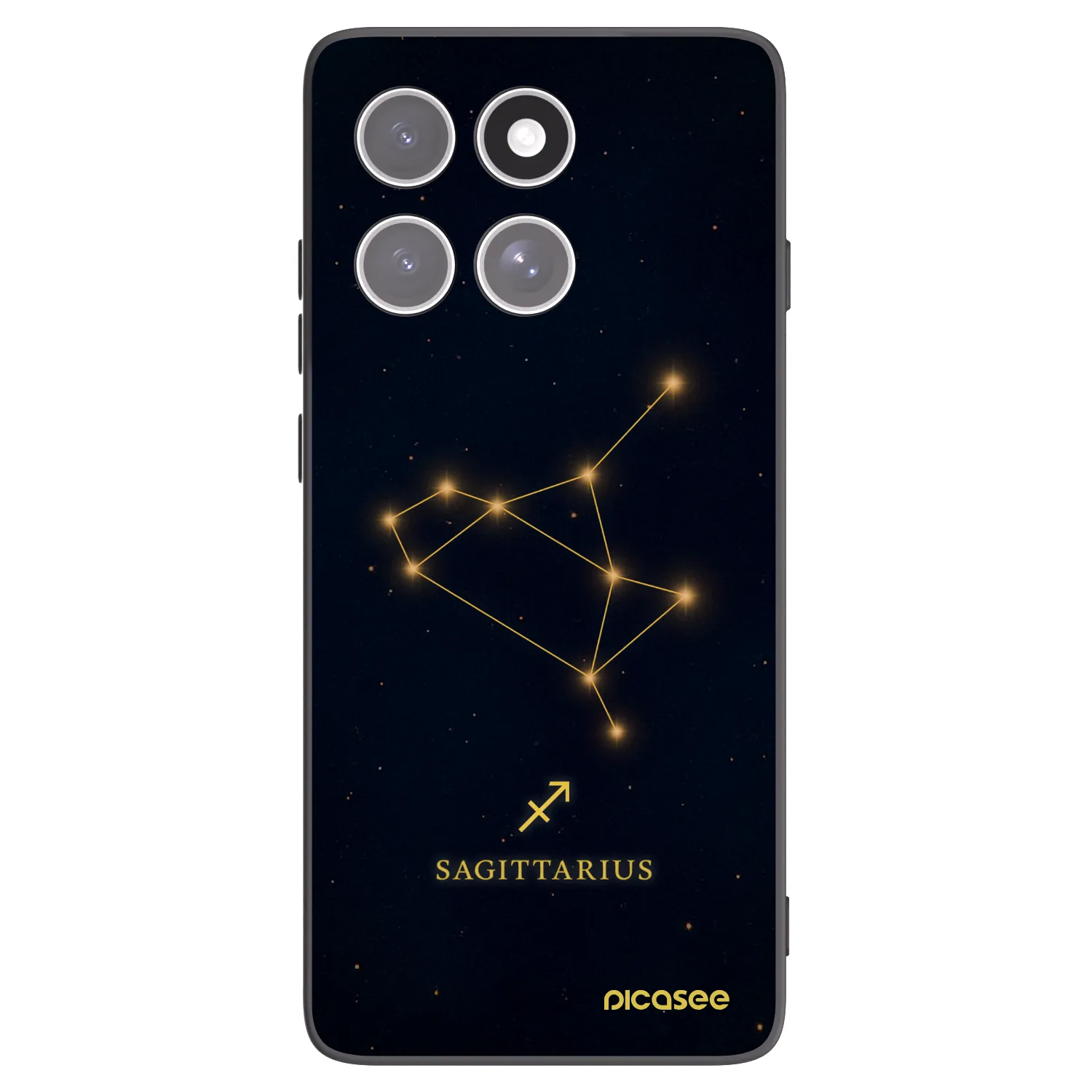 Picasee Μαύρη θήκη σιλικόνης για Motorola Edge 60 Fusion - SAGITTARIUS