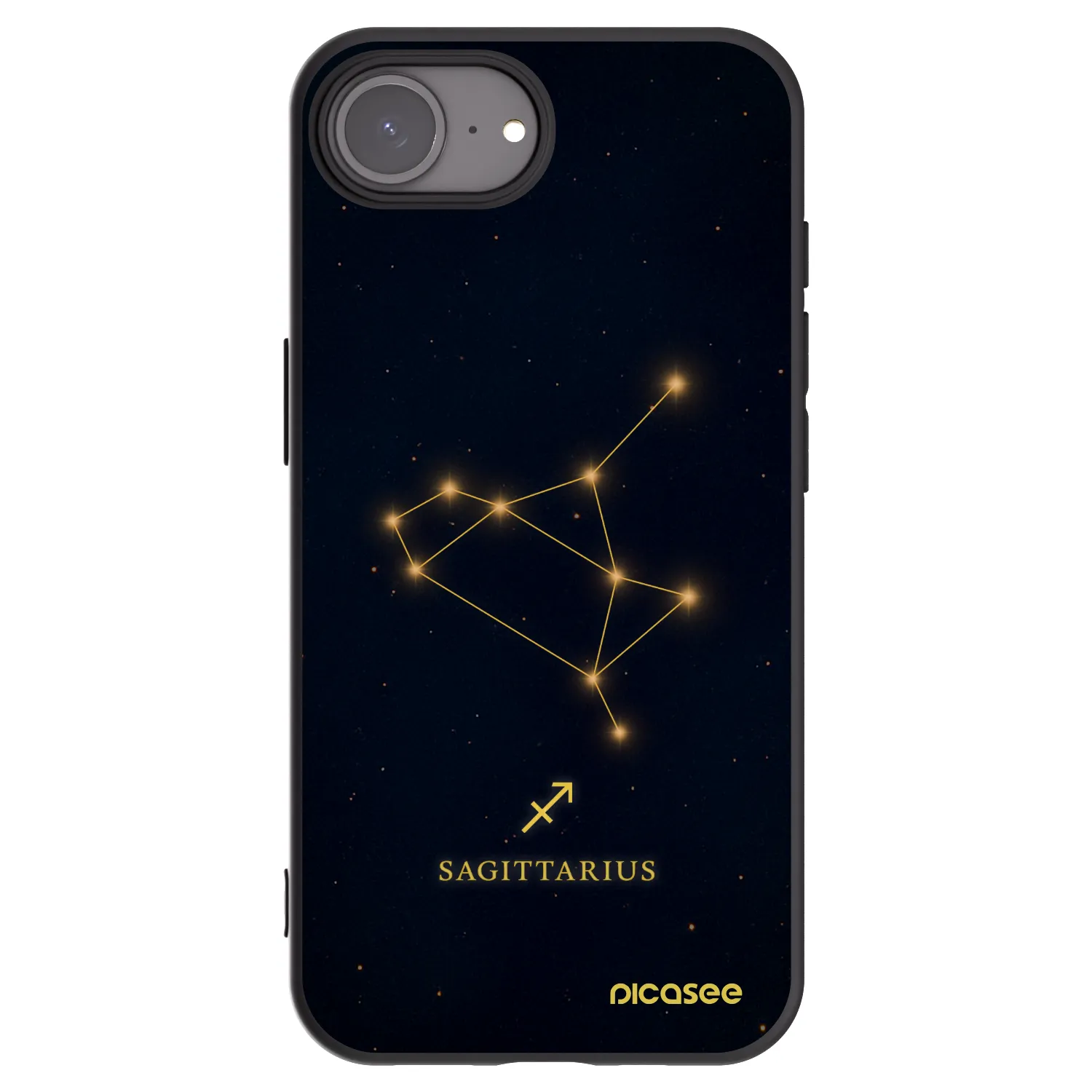 Picasee Μαύρη θήκη σιλικόνης για Apple iPhone 17e - SAGITTARIUS