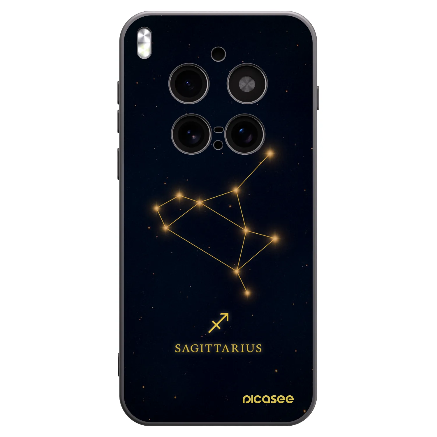 Picasee Μαύρη θήκη σιλικόνης για Vivo X300 Pro - SAGITTARIUS