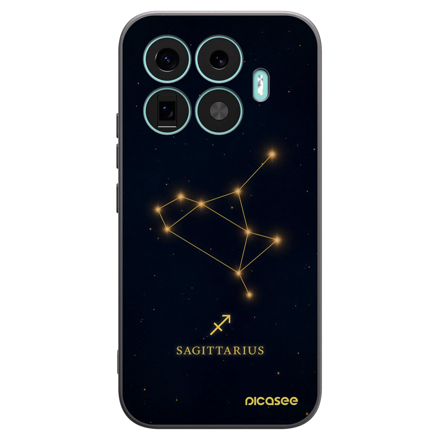 Picasee Μαύρη θήκη σιλικόνης για Xiaomi 17T - SAGITTARIUS