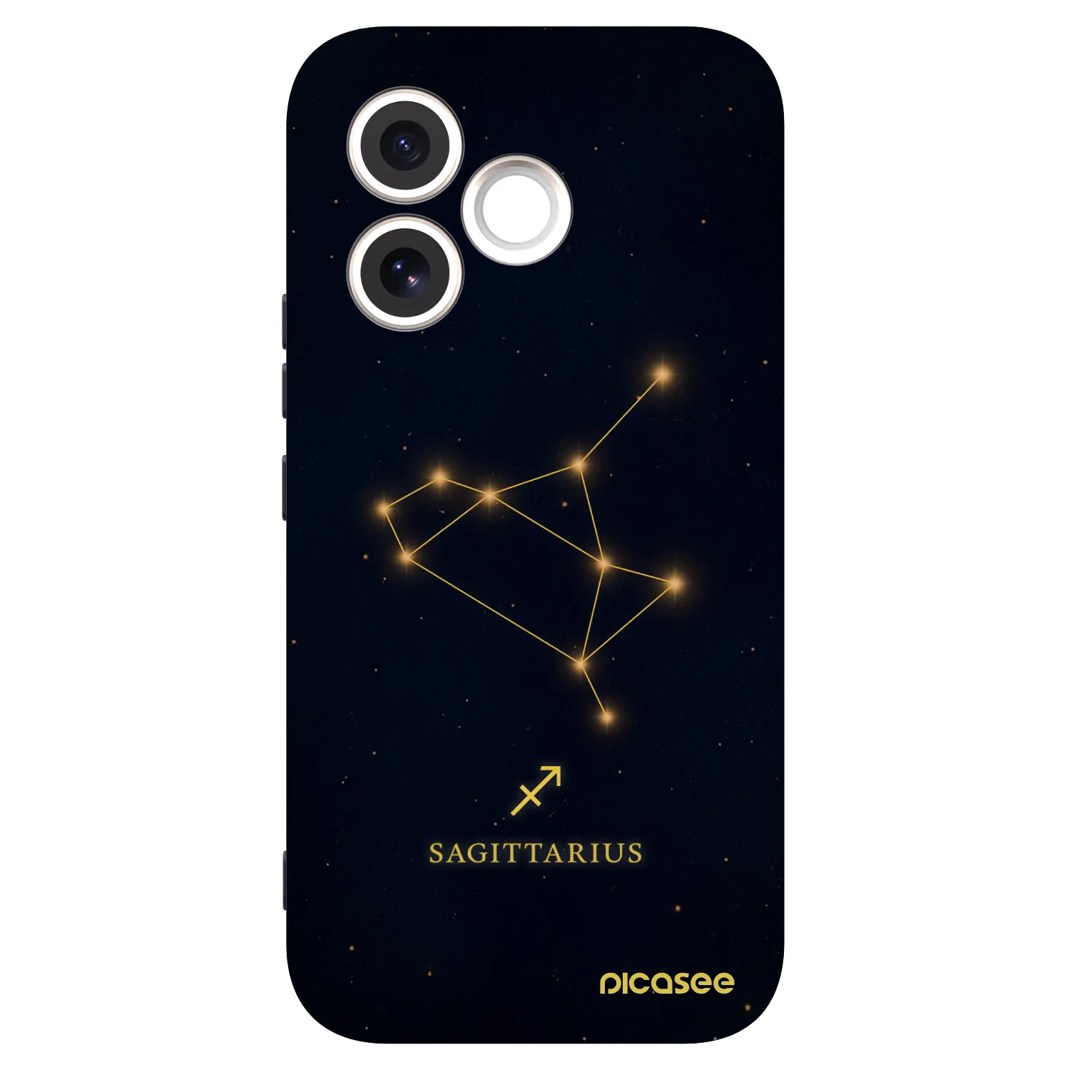 Picasee Μαύρη θήκη σιλικόνης για Honor 600 Lite - SAGITTARIUS