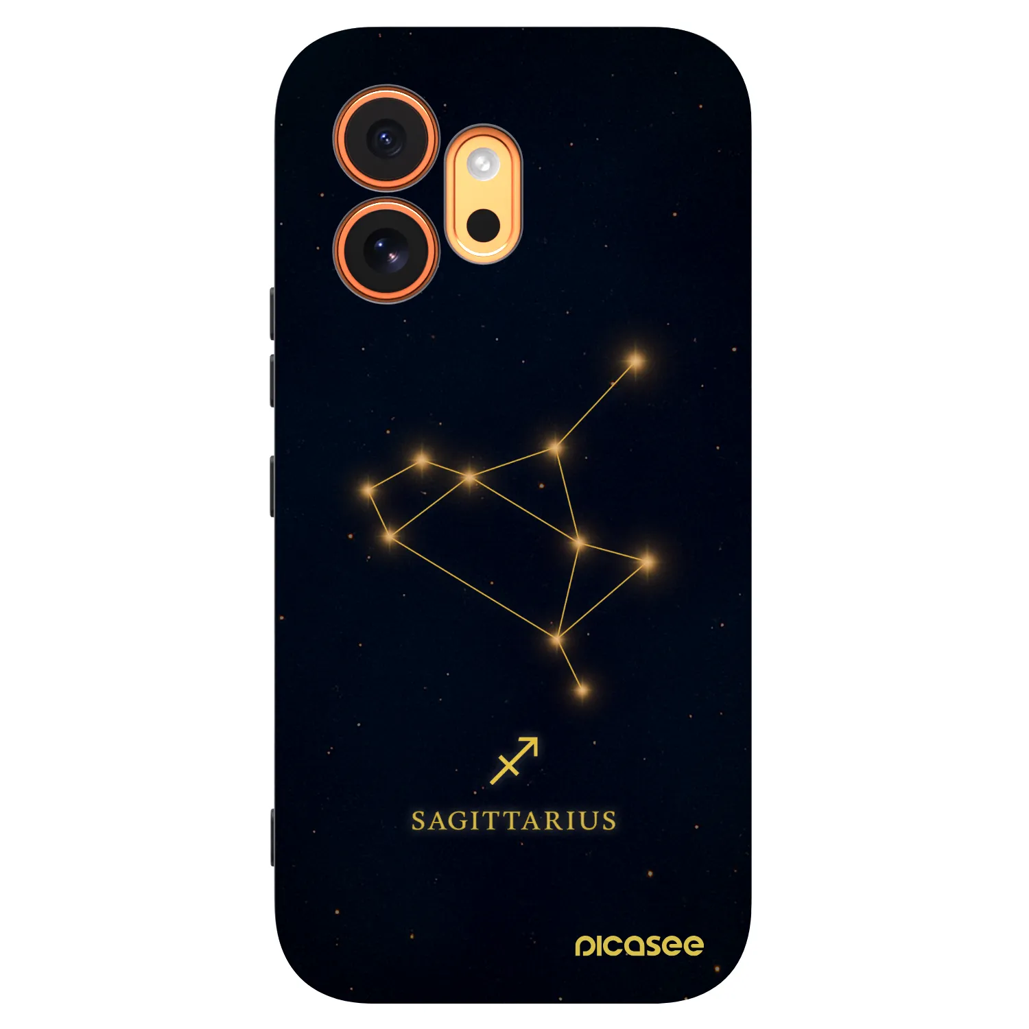 Picasee Μαύρη θήκη σιλικόνης για Honor 600 - SAGITTARIUS