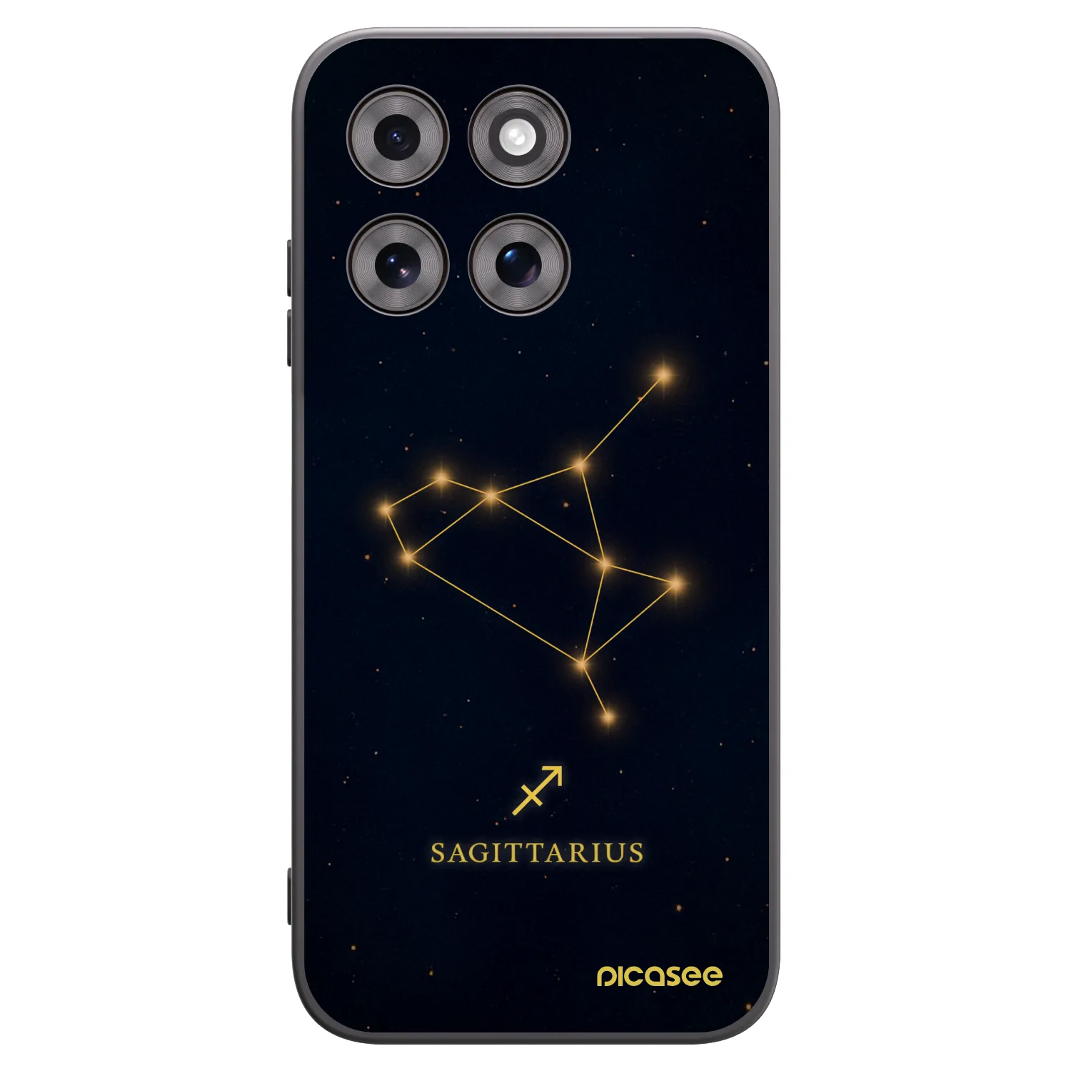 Picasee Μαύρη θήκη σιλικόνης για Motorola Moto G77 - SAGITTARIUS