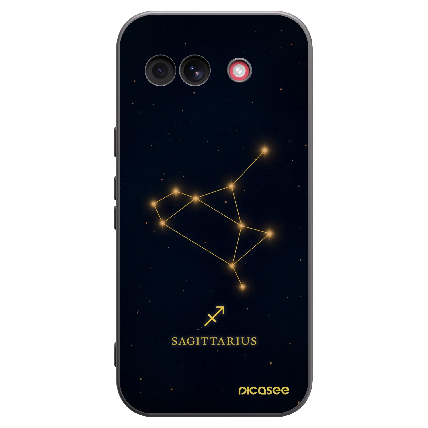 Picasee Μαύρη θήκη σιλικόνης για Google Pixel 10a - SAGITTARIUS