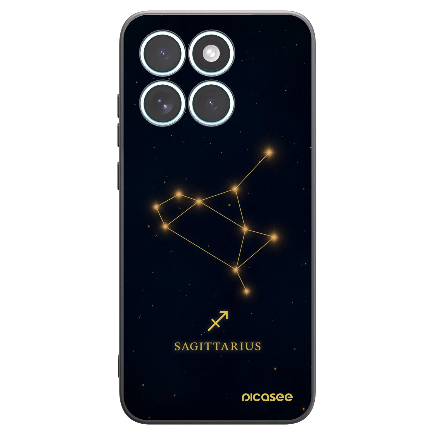 Picasee Μαύρη θήκη σιλικόνης για Motorola Edge 70 Fusion - SAGITTARIUS