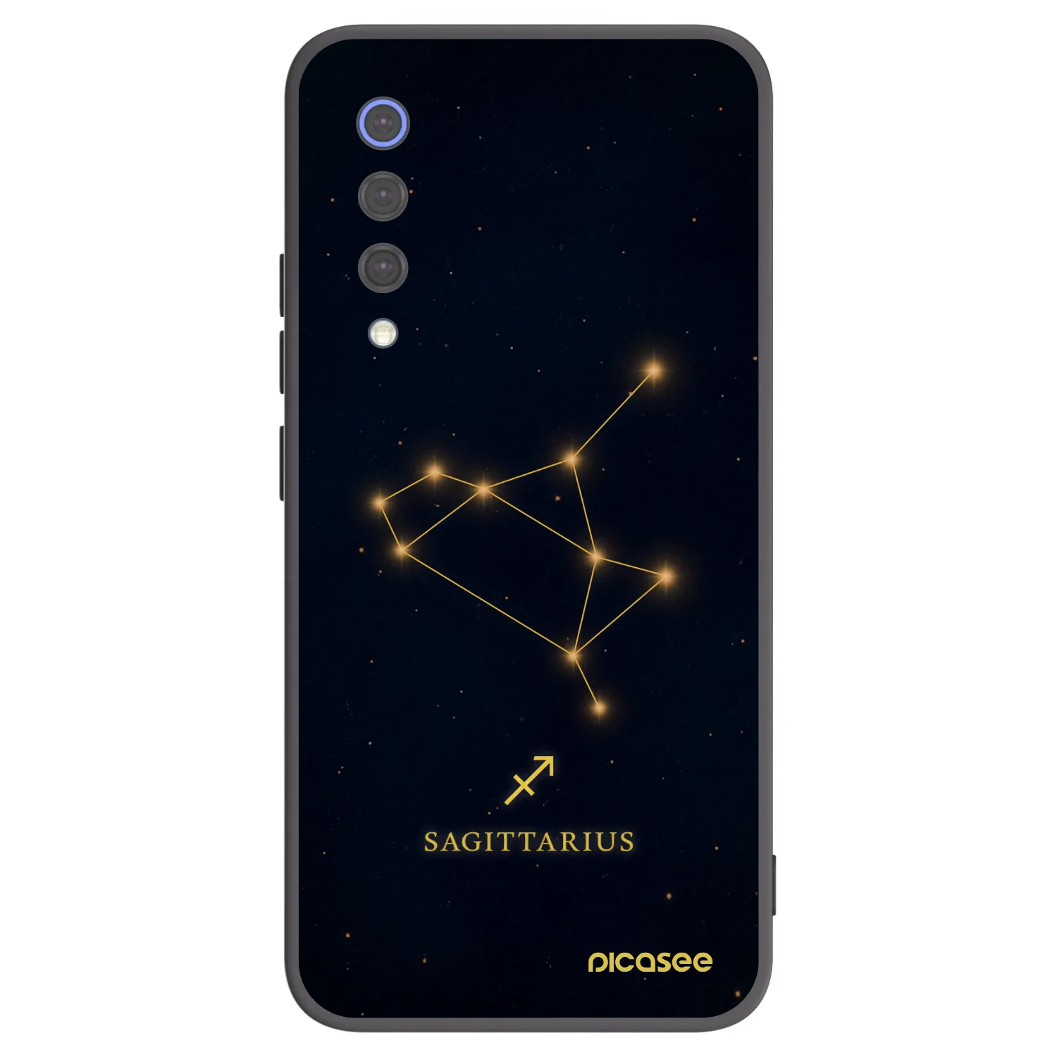 Picasee Μαύρη θήκη σιλικόνης για Xiaomi Mi 9 SE - SAGITTARIUS