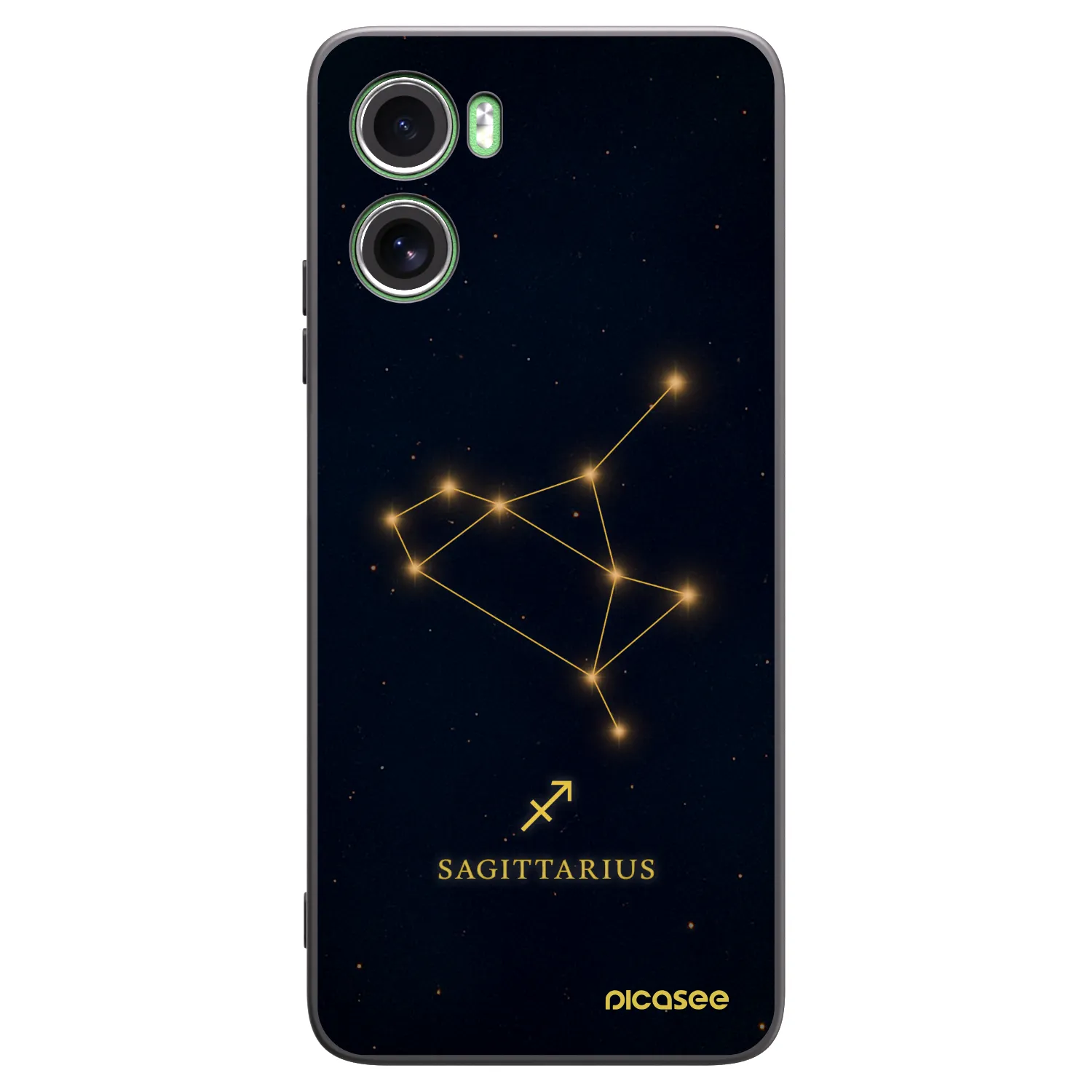 Picasee Μαύρη θήκη σιλικόνης για Motorola Moto G06 - SAGITTARIUS