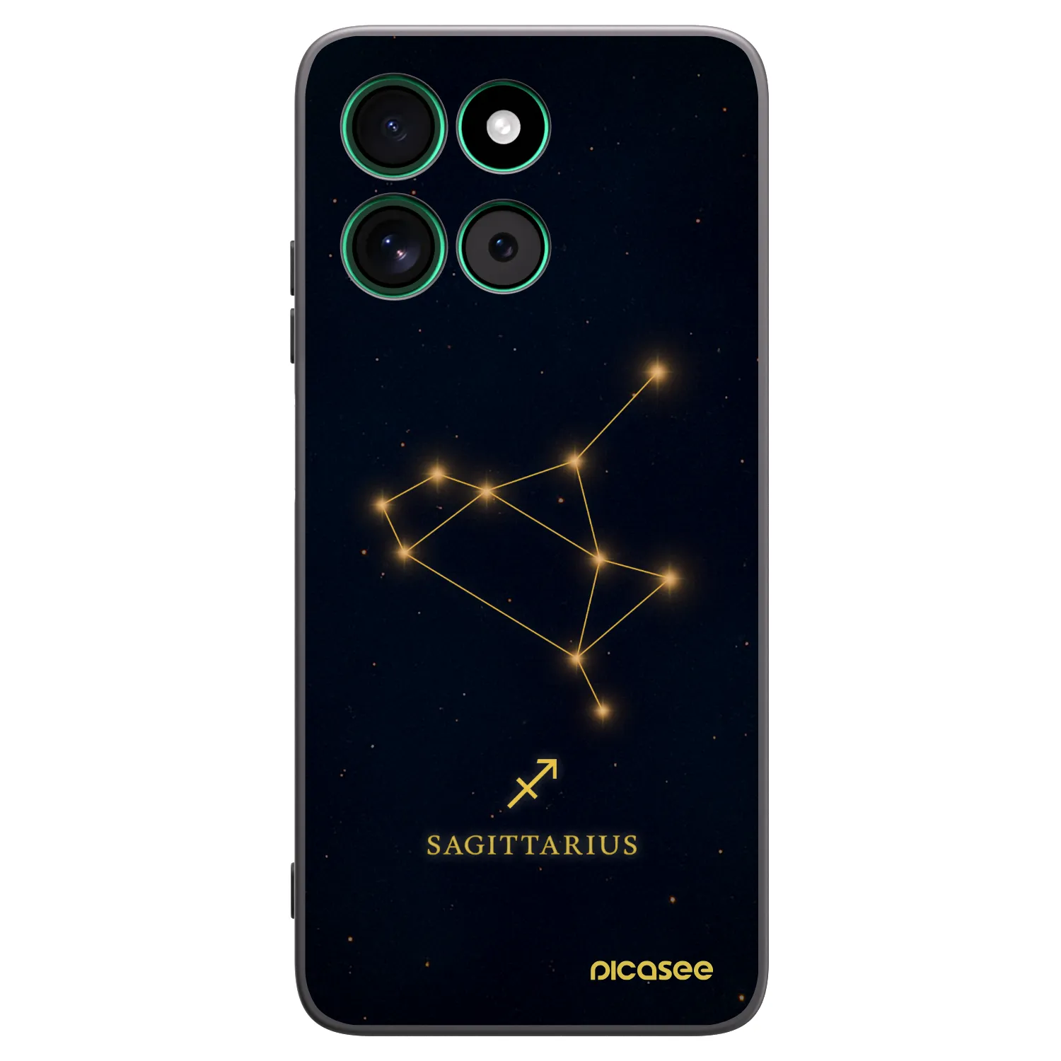 Picasee Μαύρη θήκη σιλικόνης για Motorola Moto G57 Power - SAGITTARIUS