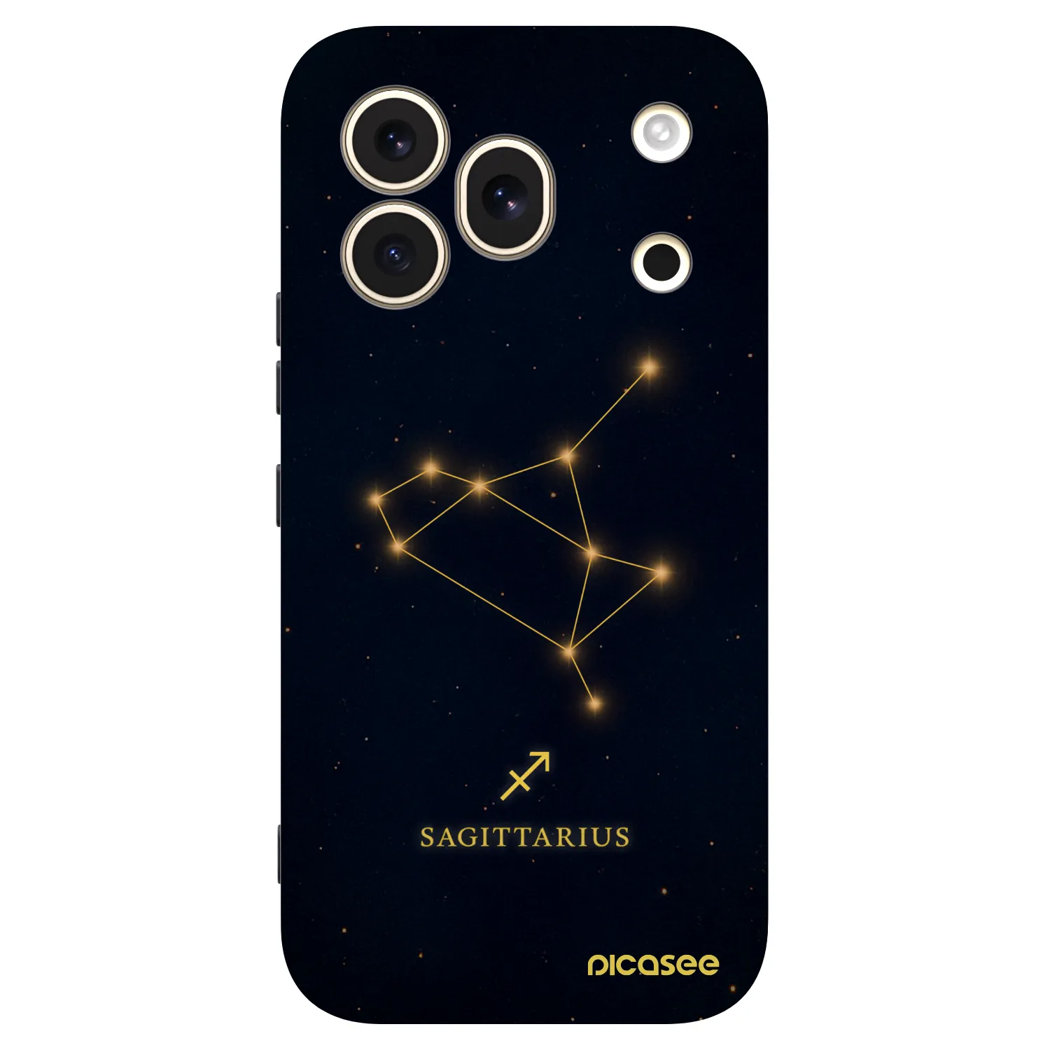 Picasee Μαύρη θήκη σιλικόνης για Honor 600 Pro - SAGITTARIUS