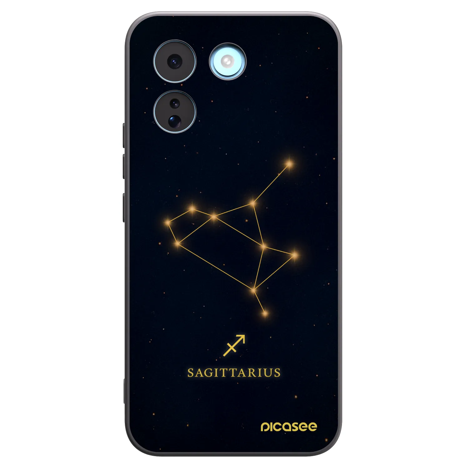 Picasee Μαύρη θήκη σιλικόνης για Xiaomi Redmi Note 17 Pro MAX 5G - SAGITTARIUS