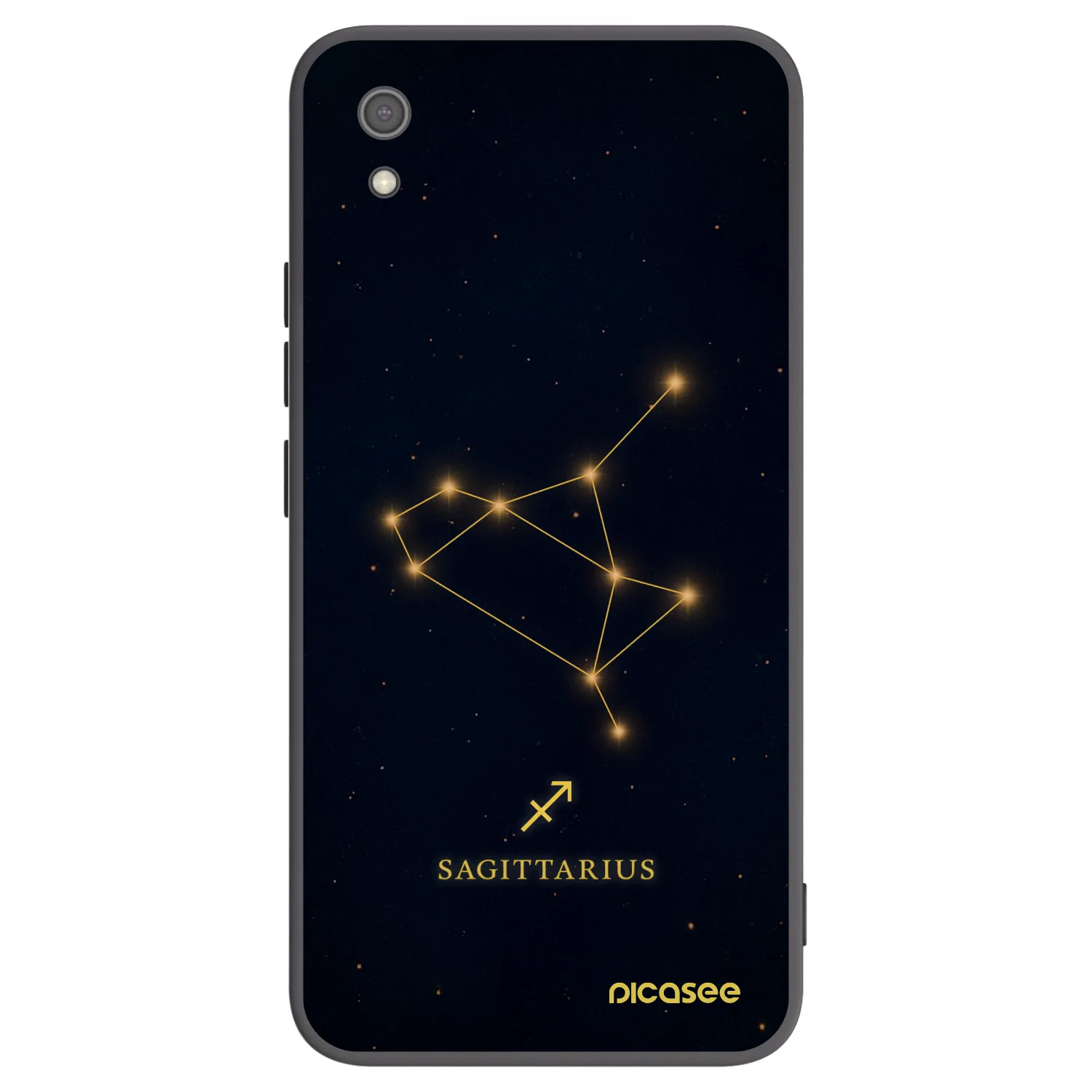 Picasee Μαύρη θήκη σιλικόνης για Xiaomi Redmi 7A - SAGITTARIUS