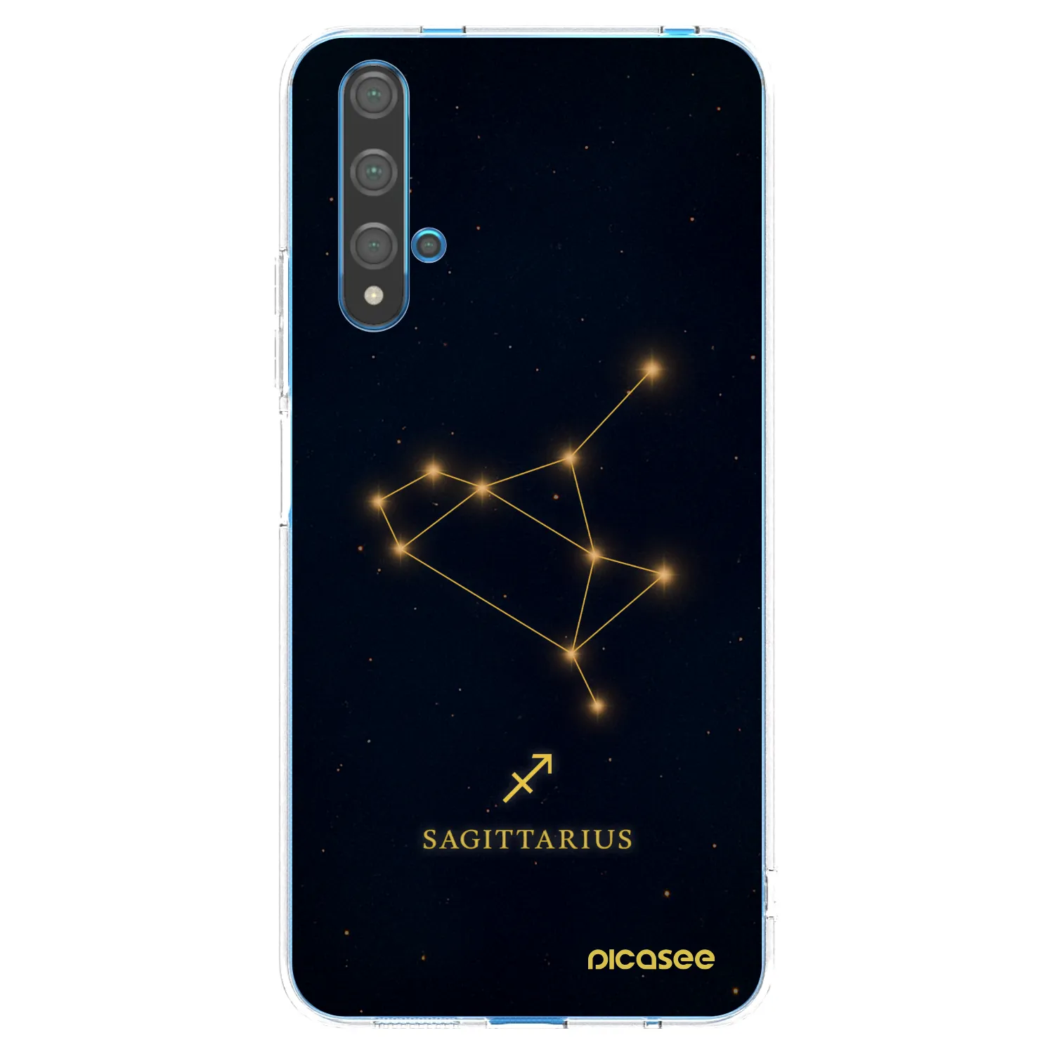 Picasee διαφανής θήκη σιλικόνης Huawei Nova 5T - SAGITTARIUS