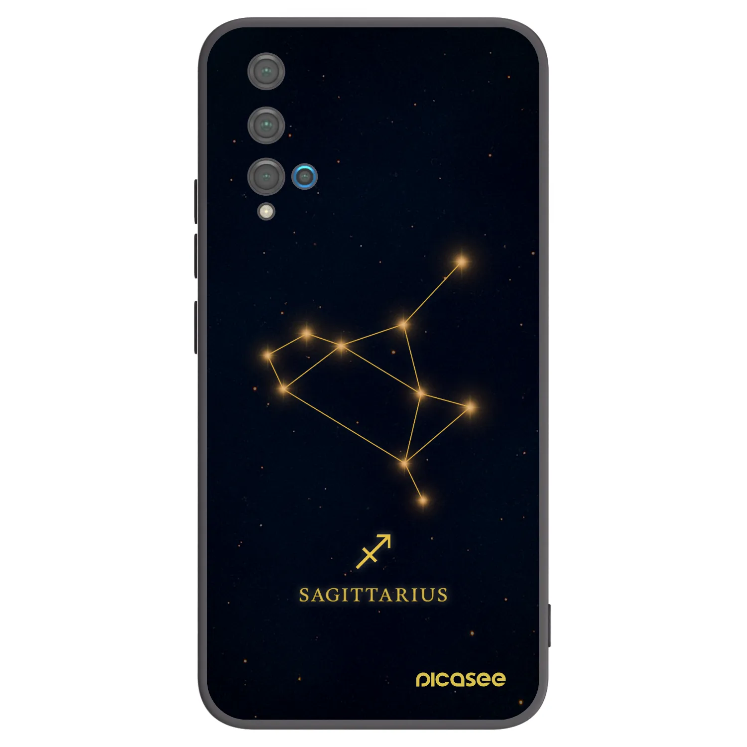 Picasee Μαύρη θήκη σιλικόνης για Huawei Nova 5T - SAGITTARIUS