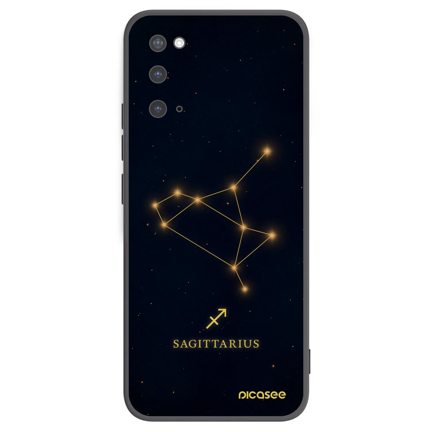 Picasee Μαύρη θήκη σιλικόνης για Samsung Galaxy S20 G980F - SAGITTARIUS