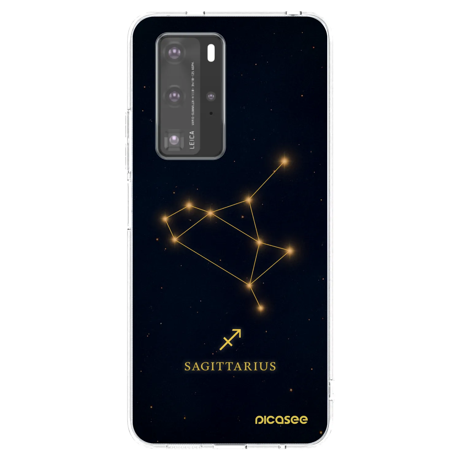 Picasee διαφανής θήκη σιλικόνης Huawei P40 Pro - SAGITTARIUS