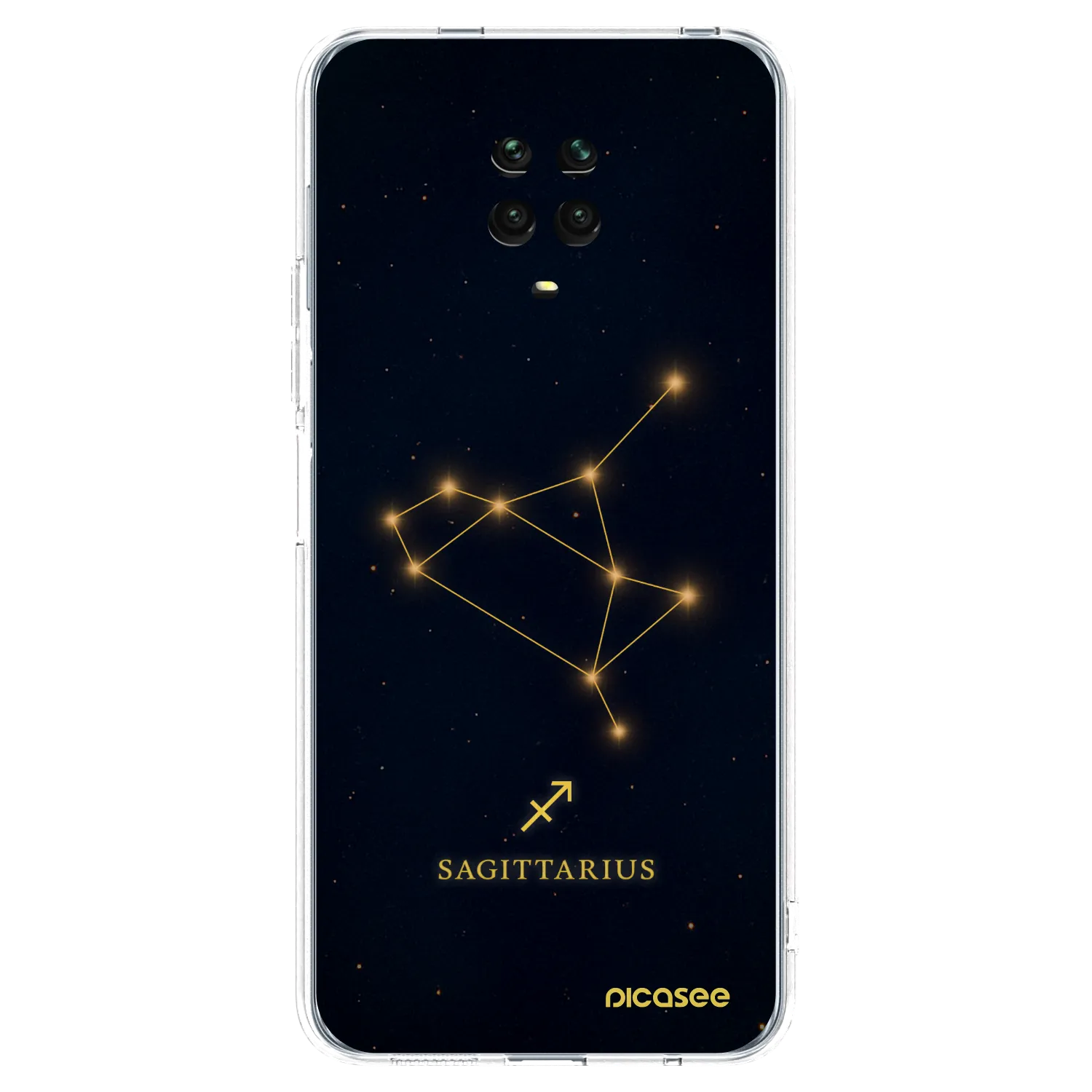 Picasee διαφανής θήκη σιλικόνης Xiaomi Redmi Note 9 Pro - SAGITTARIUS