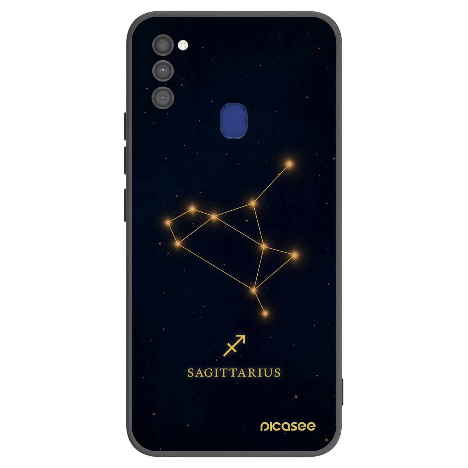 Picasee Μαύρη θήκη σιλικόνης για Samsung Galaxy M21 M215F - SAGITTARIUS