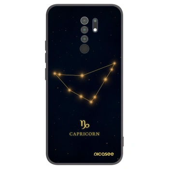 Picasee Μαύρη θήκη σιλικόνης για Xiaomi Redmi 9 - CAPRICORN