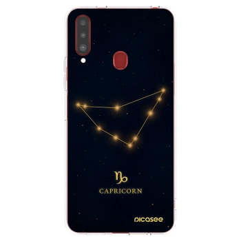 Picasee διαφανής θήκη σιλικόνης Samsung Galaxy A20s - CAPRICORN