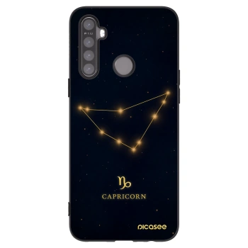 Picasee Μαύρη θήκη σιλικόνης για Realme 6i - CAPRICORN