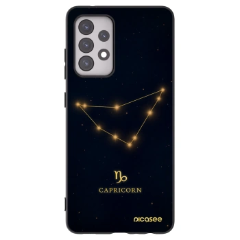 Picasee Μαύρη θήκη σιλικόνης για Samsung Galaxy A52 5G A525F - CAPRICORN
