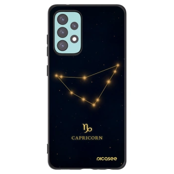 Picasee Μαύρη θήκη σιλικόνης για Samsung Galaxy A72 A725F - CAPRICORN
