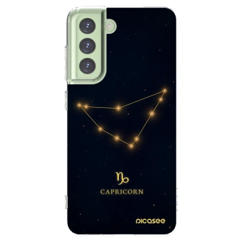 Picasee διαφανής θήκη σιλικόνης Samsung Galaxy S21 FE 5G - CAPRICORN