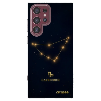 Picasee διαφανής θήκη σιλικόνης Samsung Galaxy S22 Ultra 5G - CAPRICORN