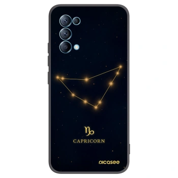 Picasee Μαύρη θήκη σιλικόνης για OPPO A16s - CAPRICORN