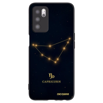 Picasee Μαύρη θήκη σιλικόνης για OPPO A16s - CAPRICORN