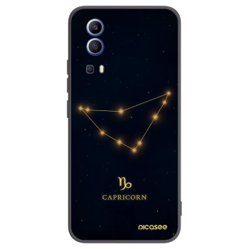 Picasee Μαύρη θήκη σιλικόνης για Vivo Y52 5G - CAPRICORN
