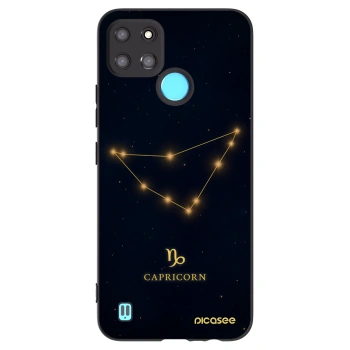 Picasee Μαύρη θήκη σιλικόνης για Realme C21Y - CAPRICORN