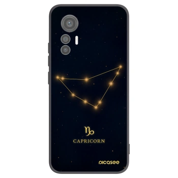 Picasee Μαύρη θήκη σιλικόνης για Xiaomi 12 Lite - CAPRICORN