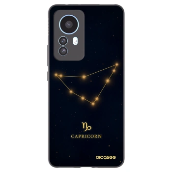 Picasee Μαύρη θήκη σιλικόνης για Xiaomi 12T - CAPRICORN