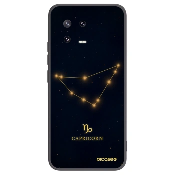Picasee Μαύρη θήκη σιλικόνης για Xiaomi 13 Pro - CAPRICORN