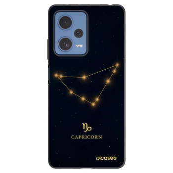 Picasee Μαύρη θήκη σιλικόνης για Xiaomi Redmi Note 12 Pro 5G - CAPRICORN