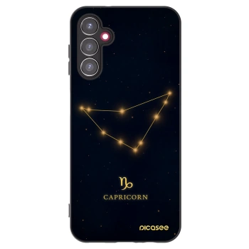 Picasee Μαύρη θήκη σιλικόνης για Samsung Galaxy A14 4G A145R - CAPRICORN