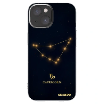 Picasee διαφανής θήκη σιλικόνης Apple iPhone 15 - CAPRICORN