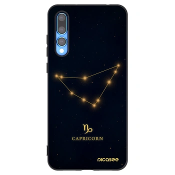 Picasee Μαύρη θήκη σιλικόνης για Huawei P20 Pro - CAPRICORN