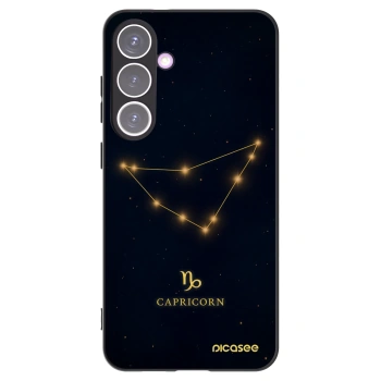 Picasee Μαύρη θήκη σιλικόνης για Samsung Galaxy S24+ S926B 5G - CAPRICORN