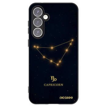 Picasee Μαύρη θήκη σιλικόνης για Samsung Galaxy S23 FE S711B - CAPRICORN