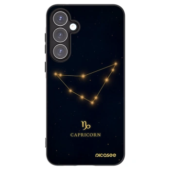 Picasee Μαύρη θήκη σιλικόνης για Samsung Galaxy A55 5G A556B - CAPRICORN