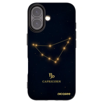Picasee Μαύρη θήκη σιλικόνης για Apple iPhone 16 - CAPRICORN