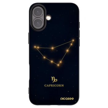 Picasee Μαύρη θήκη σιλικόνης για Apple iPhone 16 Plus - CAPRICORN