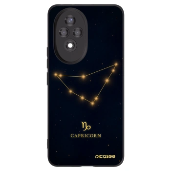 Picasee Μαύρη θήκη σιλικόνης για Honor 200 5G - CAPRICORN